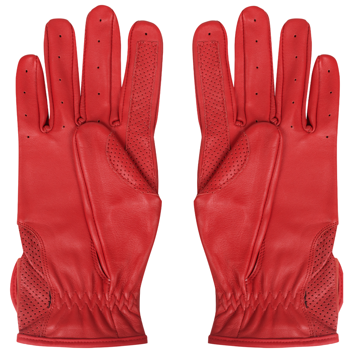 Leather Gloves Red